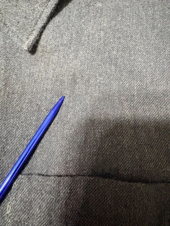 Men’s Buck Mason Dark Charcoal Brushed Cotton Button-Down Long Sleeve Shirt L - Picture 12 of 13